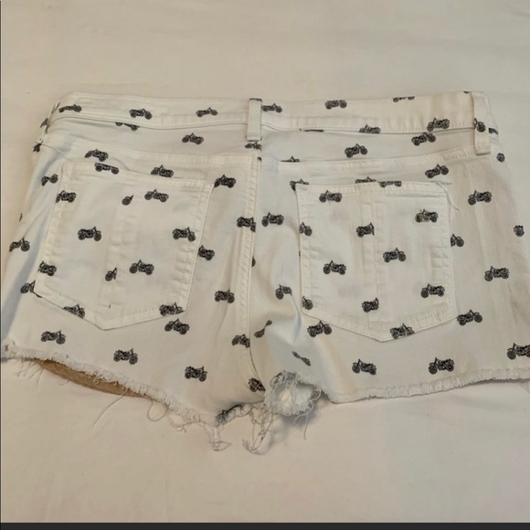 Rag & bone motorcycle shorts white size 27 - Picture 2 of 2